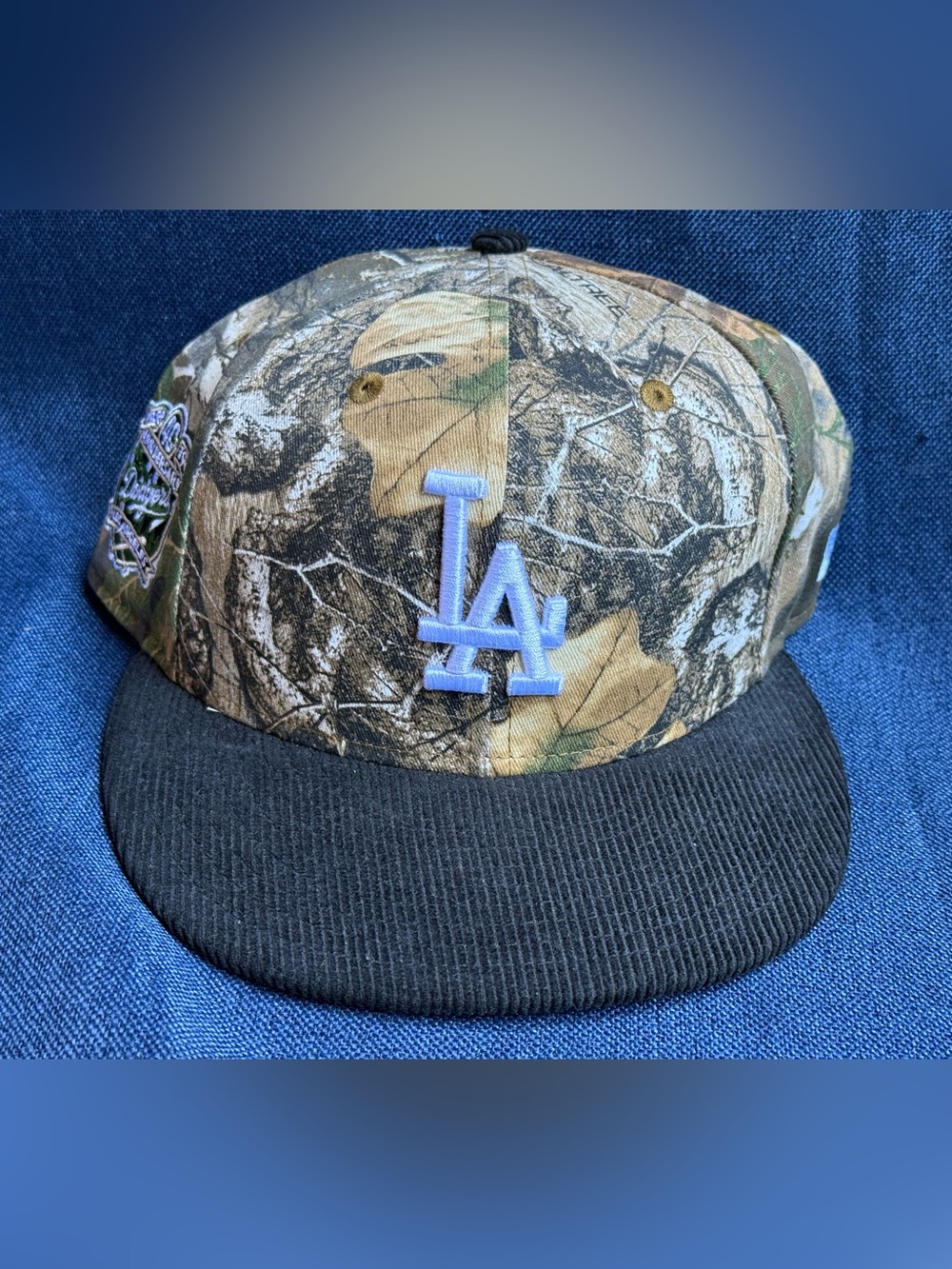 New Era 59FIFTY LA Dodgers GTA Exclusive Realtree Camo Corduroy Fitted Hat 71/2